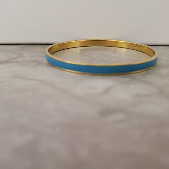 💙 Vintage Y2k 00s 2000's J. Crew Bright Spring Blue Skinny Bangle 💙 - Picture 3 of 8